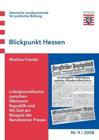 Blickpunkt Hessen Hessische Landeszentrale F R Politische Bildung