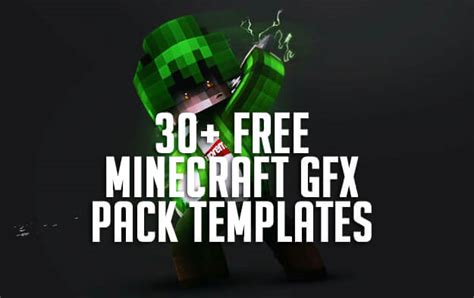 Free Minecraft Gfx Pack Templates Graphic Design Resources