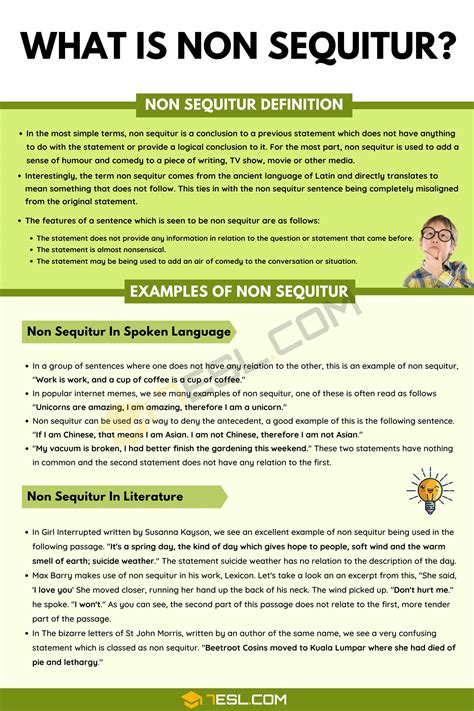 Non Sequitur Definition And Examples In Spoken Language And Literature • 7esl