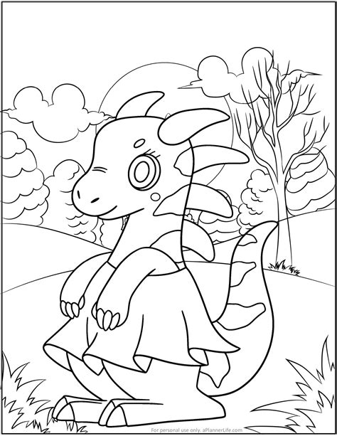 7-Cute Dinosaur Coloring Pages - 7Digital - Page 10 | Flip PDF Online ...