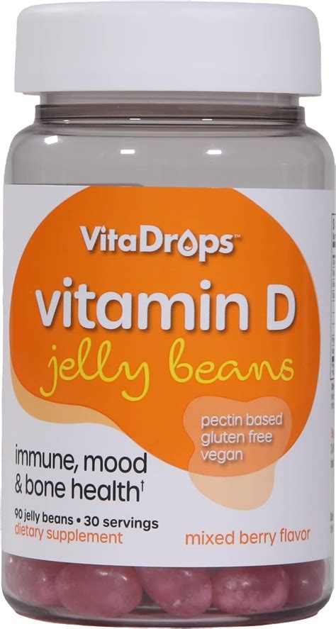 Vitadrops Vitamin D Jelly Beans Supports Immune Health Promotes Bone Health