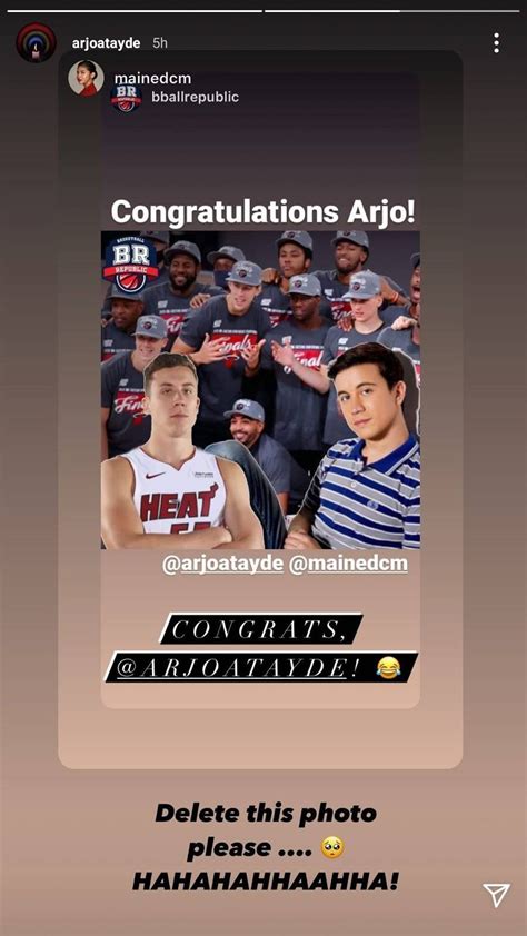 Maine Mendoza Teases Arjo Atayde With Resemblance Picture Of Miami Heat