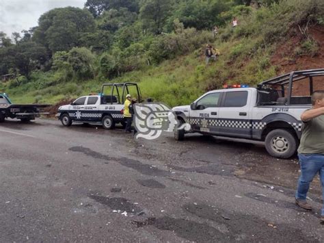 Doble Accidente Sobre La Puebla Orizaba 2 Policías Heridos