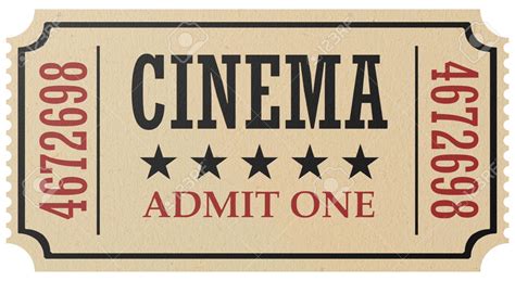 Vintage Ticket Retro Vintage Ticket Cinema Movie Ticket Template