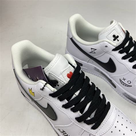 Custom Nike Air Force 1 Low White Black By You – The Sole Line