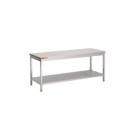 Mesa Central De Acero Inoxidable De 1200 X 600 X 850 Mm L X P X A Con