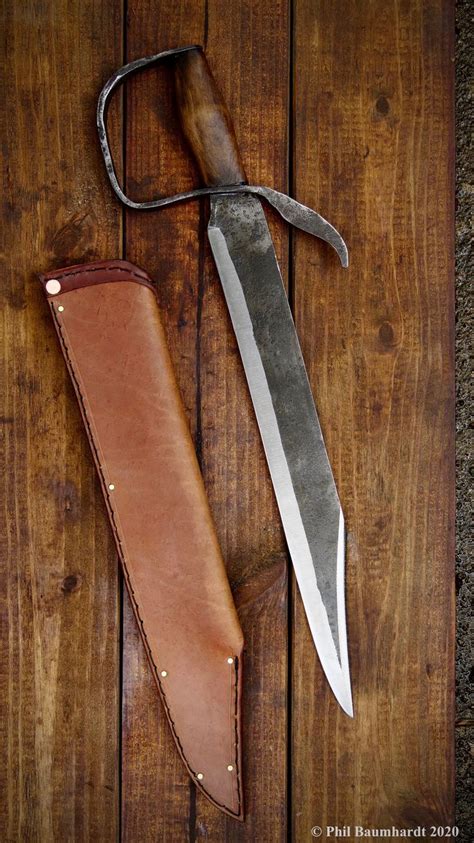 D Guard Bowie Knife The Yankee Slayer Hand Forged 15 Blade With