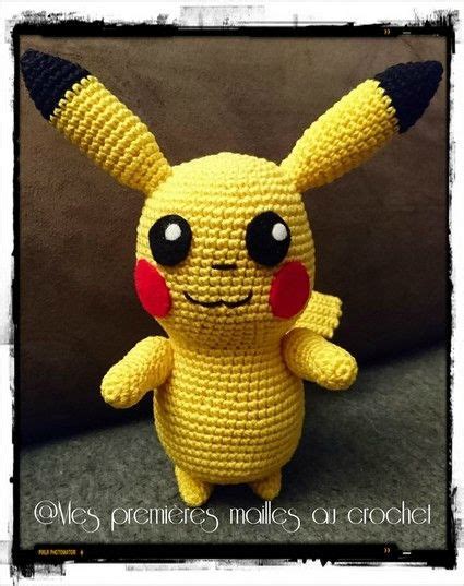 Pikachu Pokemon Mes premières mailles au crochet Pikachu Pokémon