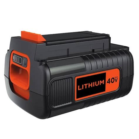 Blackdecker 40v Max Lithium Ion 20ah Battery Pack Lbx2040 The Home Depot