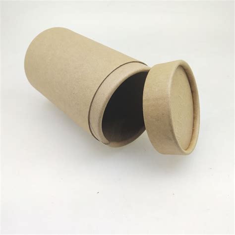 Biodegradable Kraft Paper Tubes Embossing Logo For Tea Dried Food