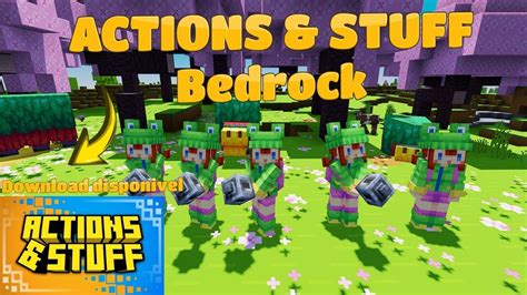 TEXTURA ACTIONS & STUFF DOWNLOAD DISPONÍVEL MINECRAFT PE 1.21+ BEDROCK ...