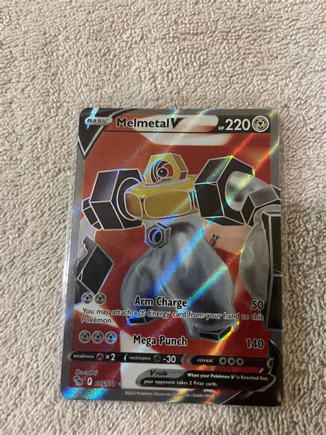 Pokémon TCG Melmetal V Full Art Pokemon GO 075 078 Holo Ultra Rare eBay