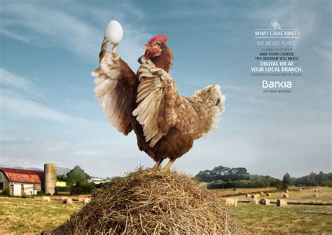 Bankia Print Advert By Clv Chicken Egg Ads Of The World Food