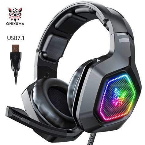 Onikuma K10 USB Gaming Headset For PC Computer Headphones With