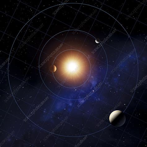 Orbit of Ceres, computer artwork - Stock Image - R300/0299 - Science ...