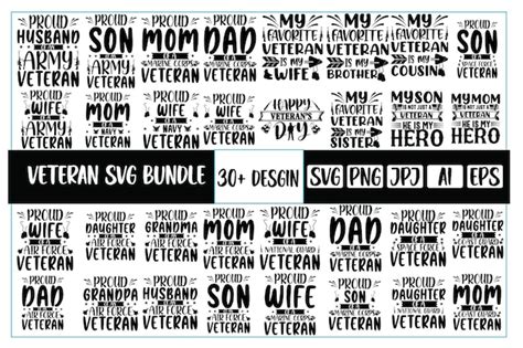 Premium Vector Veteran Svg Bundle