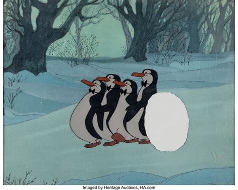 Mary Poppins Penguin Waiters Production Cel Setup (Walt Disney, | Lot #13196 | Heritage Auctions