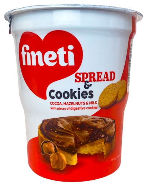 Fineti Spread Cookies Crema Tartinabila Cu Cacao Alune De Padure