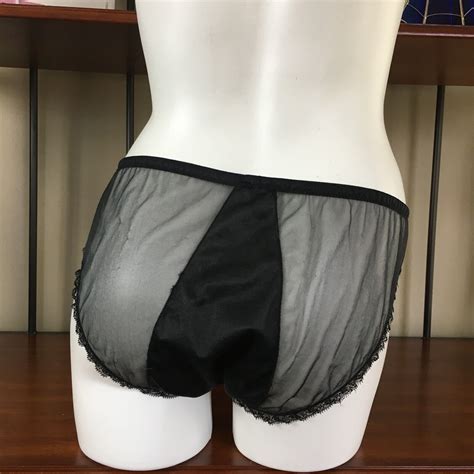 1960 Vintage VANITY FAIR Tricot Sheer Black Bikini Pa Gem