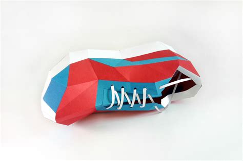 Diy Sport Shoe 3d Papercraft By Paper Amaze Thehungryjpeg