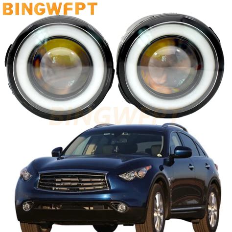 X Super Bright Led Fog Light Lights With Angel Eye For Infiniti Qx