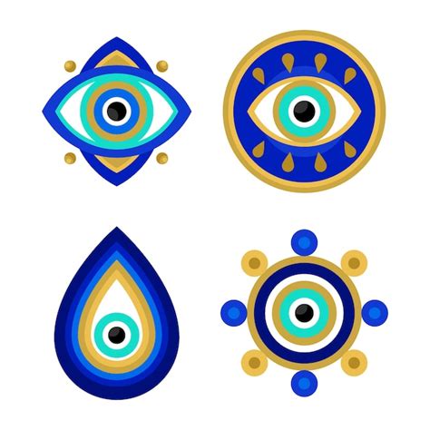 Free Vector Evil Eye Symbol Set