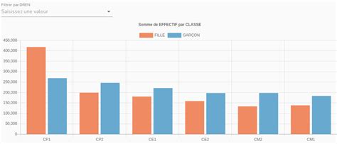 Répartition des élèves du primaire public et privé par classe et par