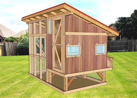 4x6 Chicken Coop And Run Plans Diy Build Guide Step By Step Etsy