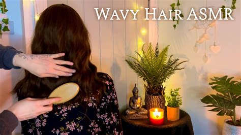 Asmr Relaxing Wavy Hair Pampering Brushing Parting Placing