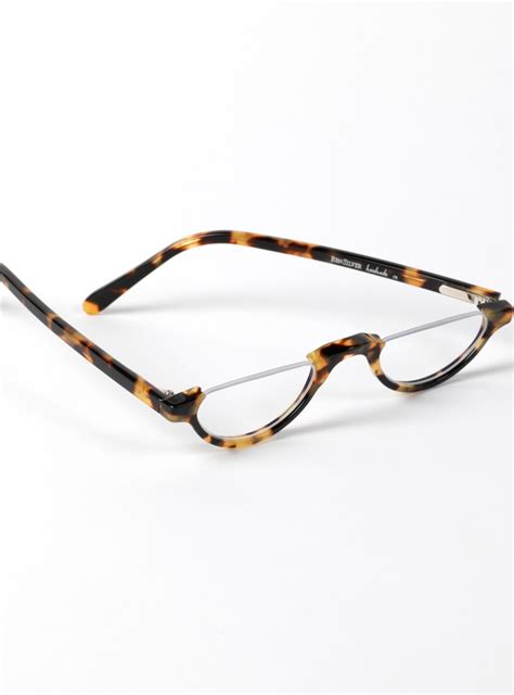 Semi Rimless Half Moon Reader In Tokyo Tortoise The Ben Silver Collection