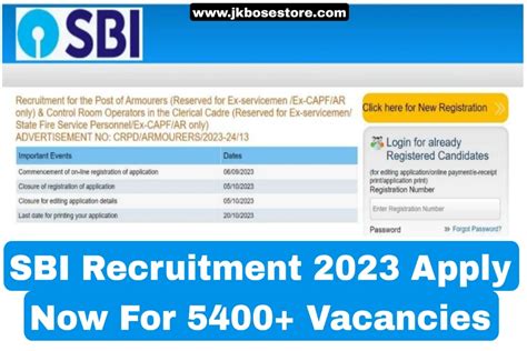 Sbi Recruitment 2023 5400 Vacancies Apply Now Before The Deadline