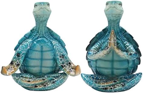 Amazon Meditating Turtle Figurine Sea Turtle Yoga Statue Sea