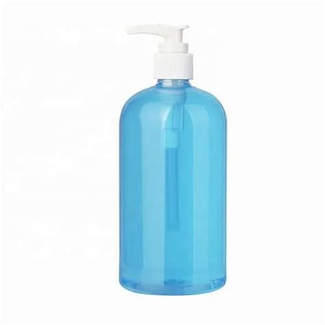 Hdpe Dispenser Pump Blue Round Hand Wash Bottle 500 Ml At Best Price