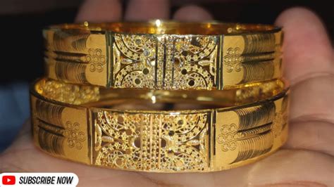 Latest Gold Kangan Design With Weight And Price For Women Bangles