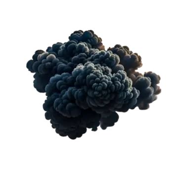 Top View Of Black Smoke Explosion Smoke Explosion Black Smoke Top