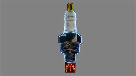 Spark Plug Vertical Neon Sign Sstn 35x104x7 Q43 Kissimmee 2016