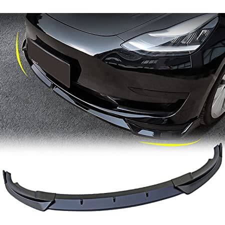 Buy NORNUO Fit Tesla Model Y Front Bumper Lip Kit Car Mods Spoilers For