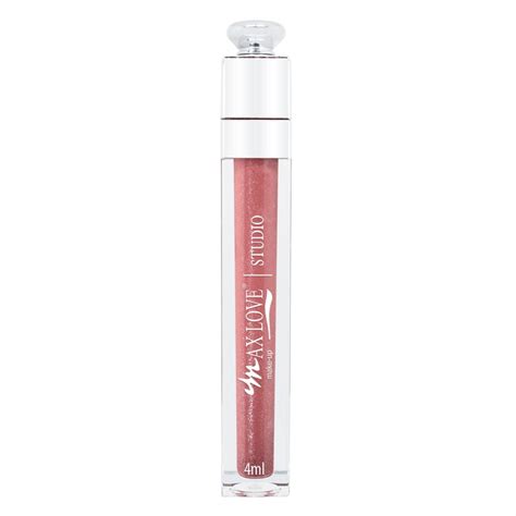 Gloss Labial Glitter Cor 14 Lip Volumoso Max Love Papelaria