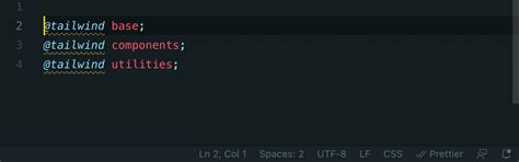 Tailwind Syntax Not Supported By Postcss Language Support In Vscode