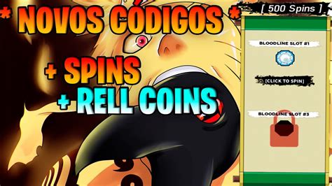 Finalmente Novos C Digos De Rell Coins E Spins Shindo Life Pronto Para