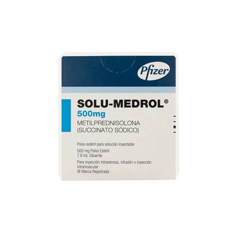 Solu Medrol 500mg Pfizer Polvo Para Solucion Inyectable Compre En