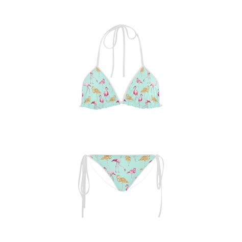 Flamingo Blue Custom Bikini Swimsuit ID D1494275