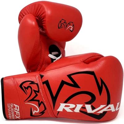 Rival Boxing Rfx-guerrero Sf-h Lace-up Sparring Gloves - 20 Oz. - Red ...