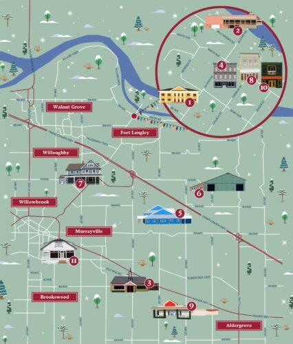 Festive map shows where all the holiday movies are filmed in Langley ...