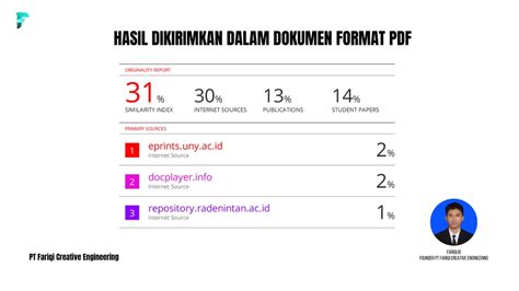 Jasa Cek Plagiasi Turnitin No Repository Dan Parafrase Manual