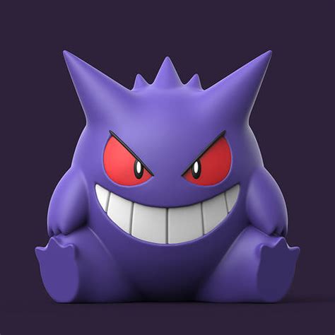 3d Printable Gastly Haunter Gengar Mega Gengar Pokemon 44 Off