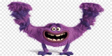 Smiling Purple Monster Character James P Sullivan Mike Wazowski Pixar