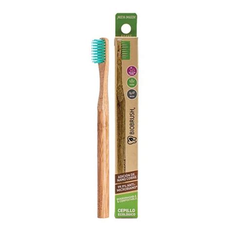 Cepillo Dental Suave Adulto verde Bambú Cobre Biobrush Anis Tienda