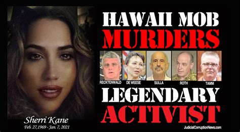 Hawaii Mob Murder Of Legendary Activist Sherri Kane Auto Obituary