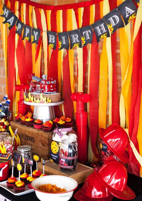 Karas Party Ideas Fireman Birthday Party Karas Party Ideas